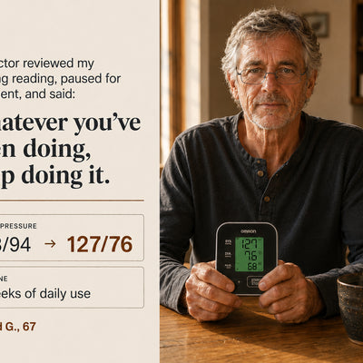 Your monitor checks every morning. Your artery walls need something that works for the 8 hours between every check.